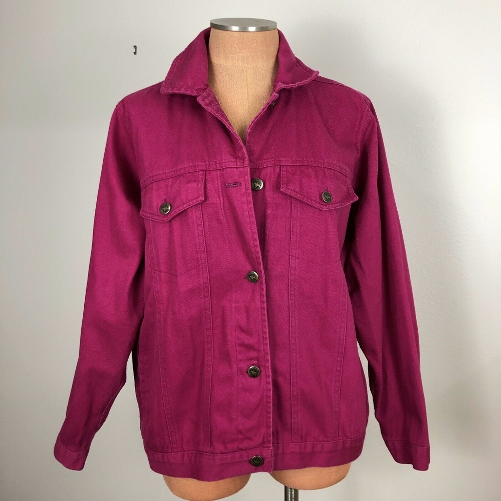 Vintage 90s Oversized Hunter Run Denim Jean jacket